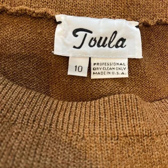 Toula sweater skirt with pleats size 10 - Picture 5 of 5